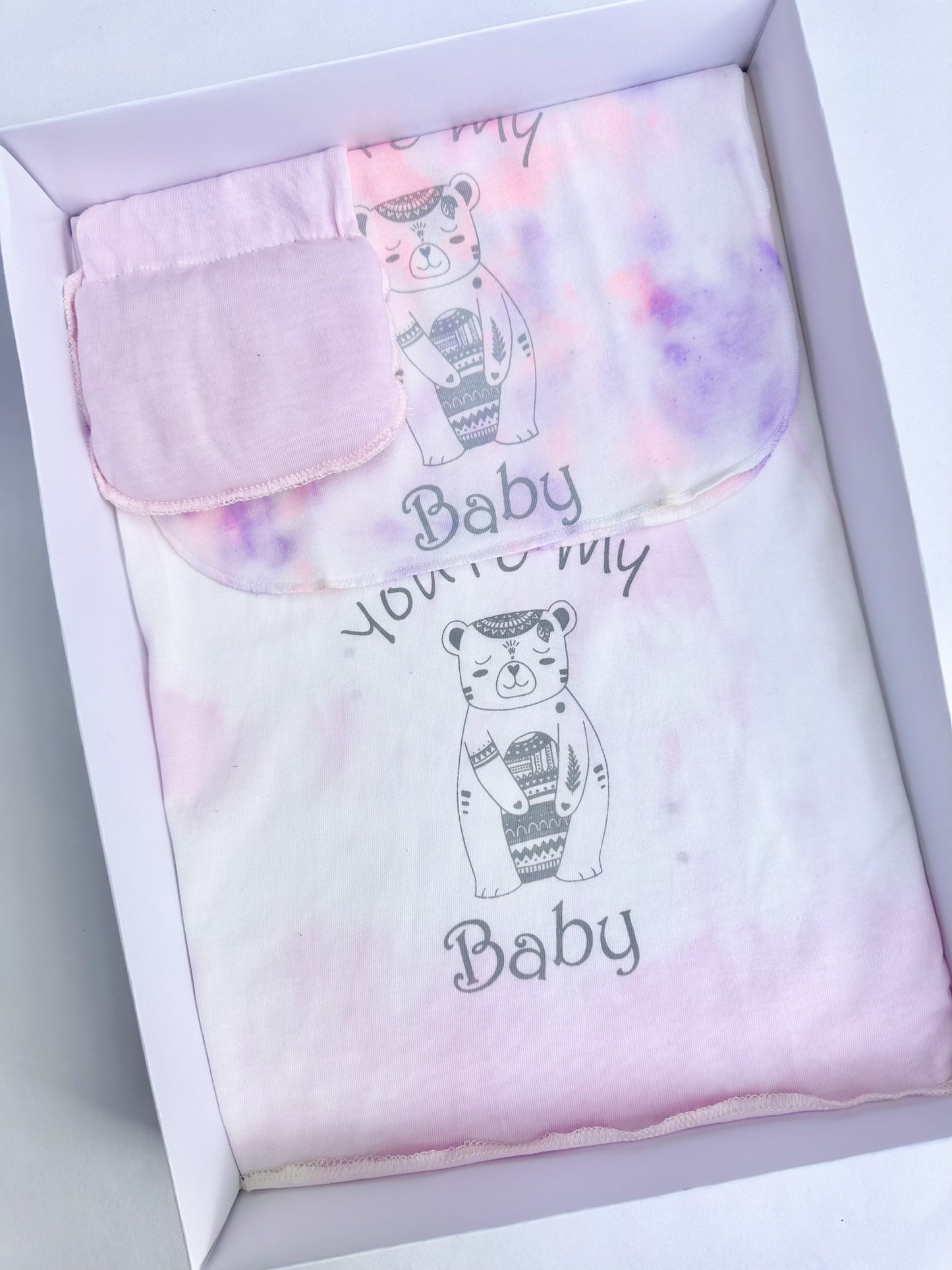 Set de Manta de lactancia con pañito de Eructo