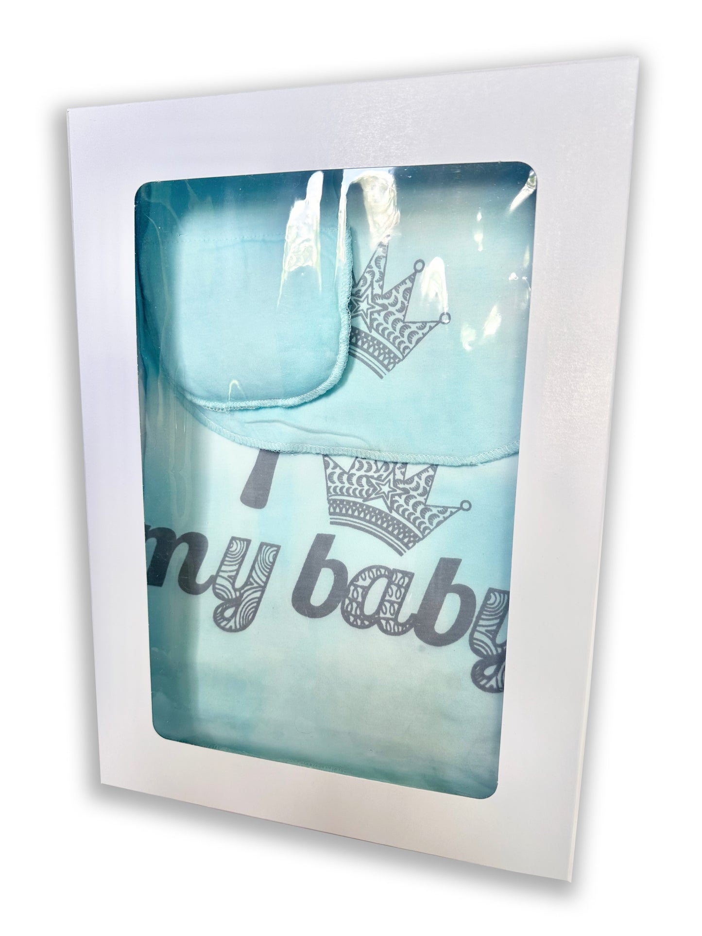 Set de Manta de  lactancia con pañito de Eructo