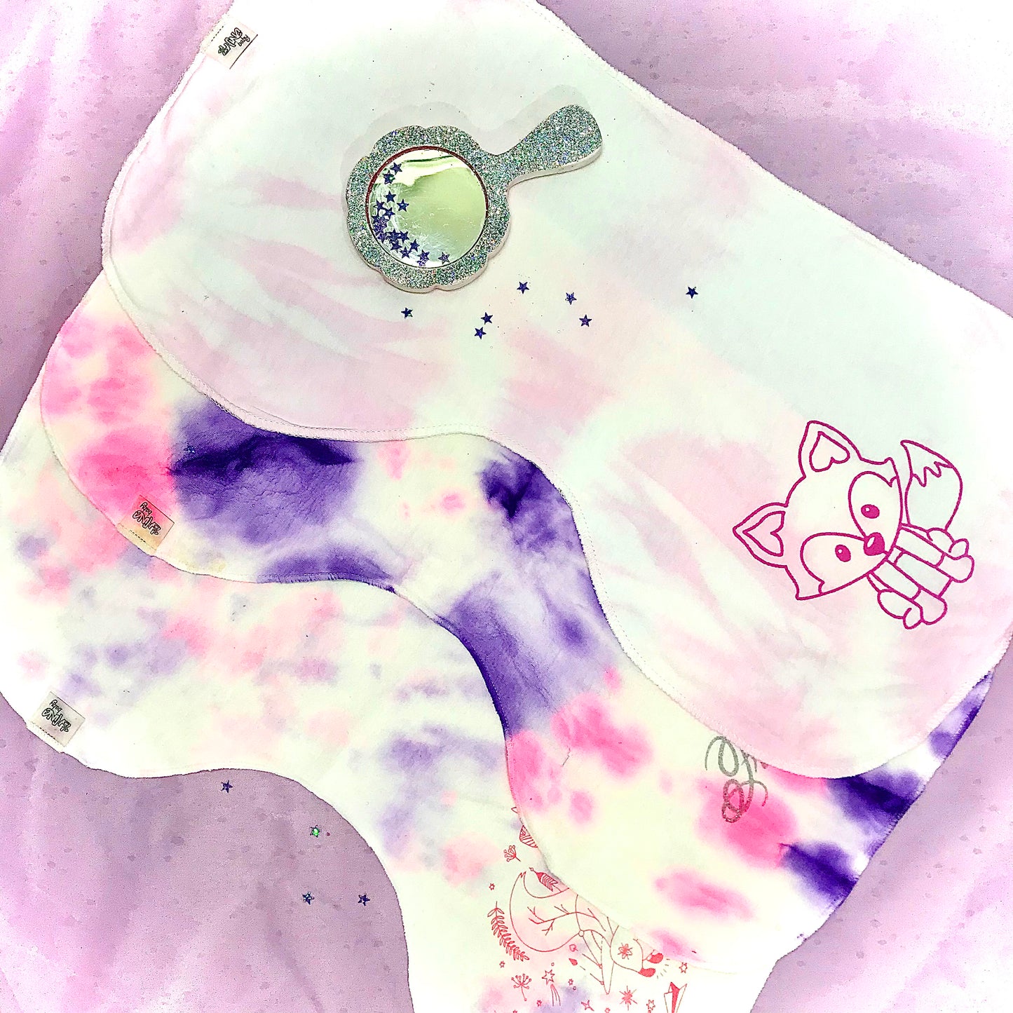 Set de Manta de  lactancia con pañito de Eructo