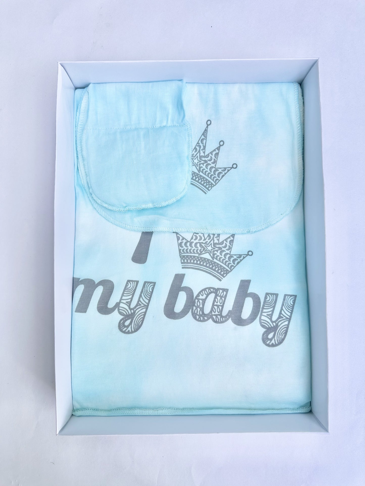 Set de Manta de  lactancia con pañito de Eructo